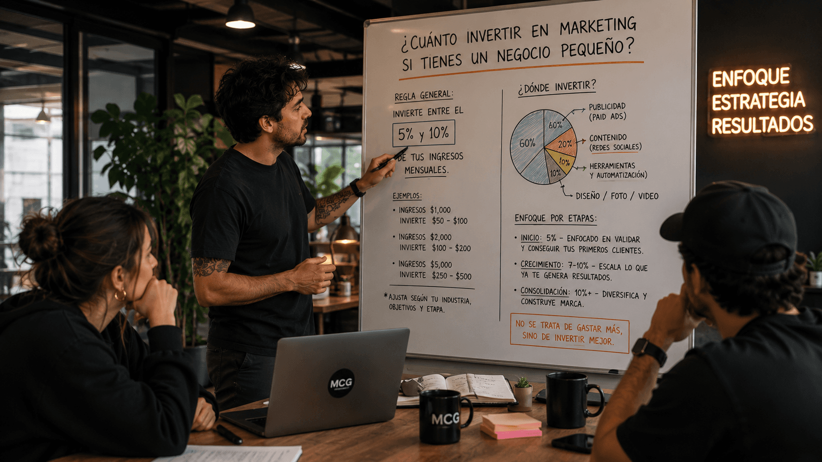 Presupuesto de marketing para negocio pequeño