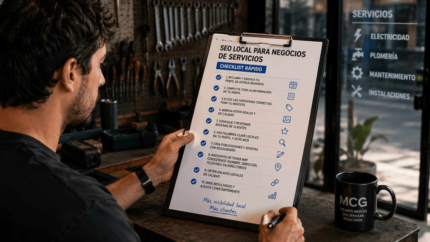 Checklist SEO local para negocios de servicios