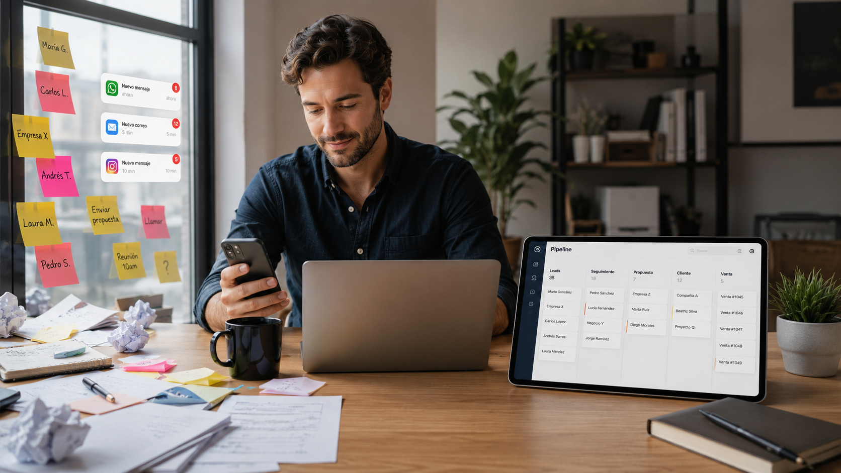 Sistema para organizar clientes y oportunidades