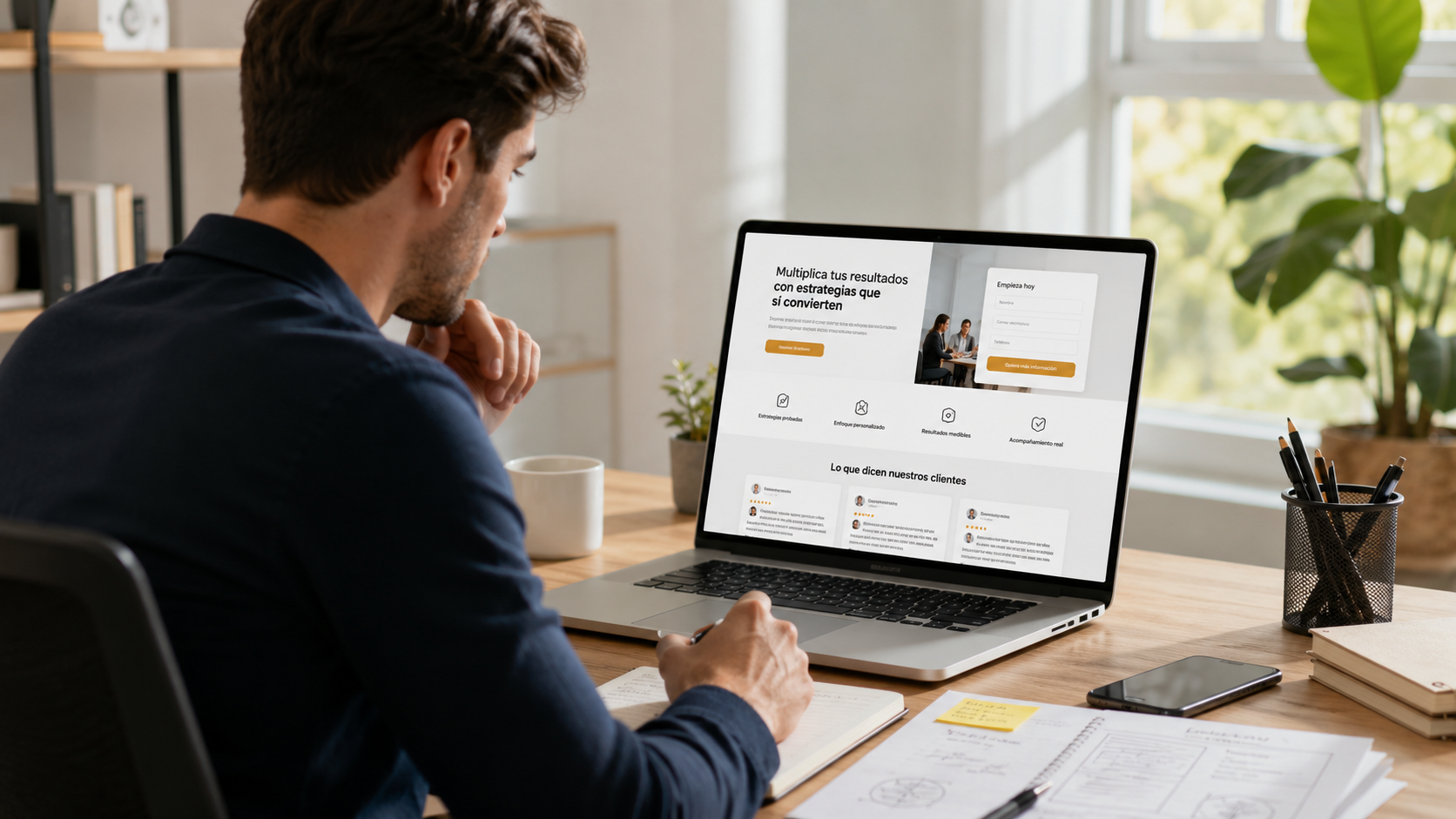 Landing page profesional orientada a conversión